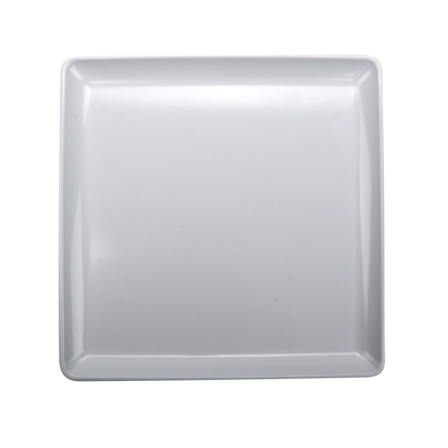 11" Melamine, White, Square Coupe Entree Plate, G.E.T. Midtown (12 Pack)