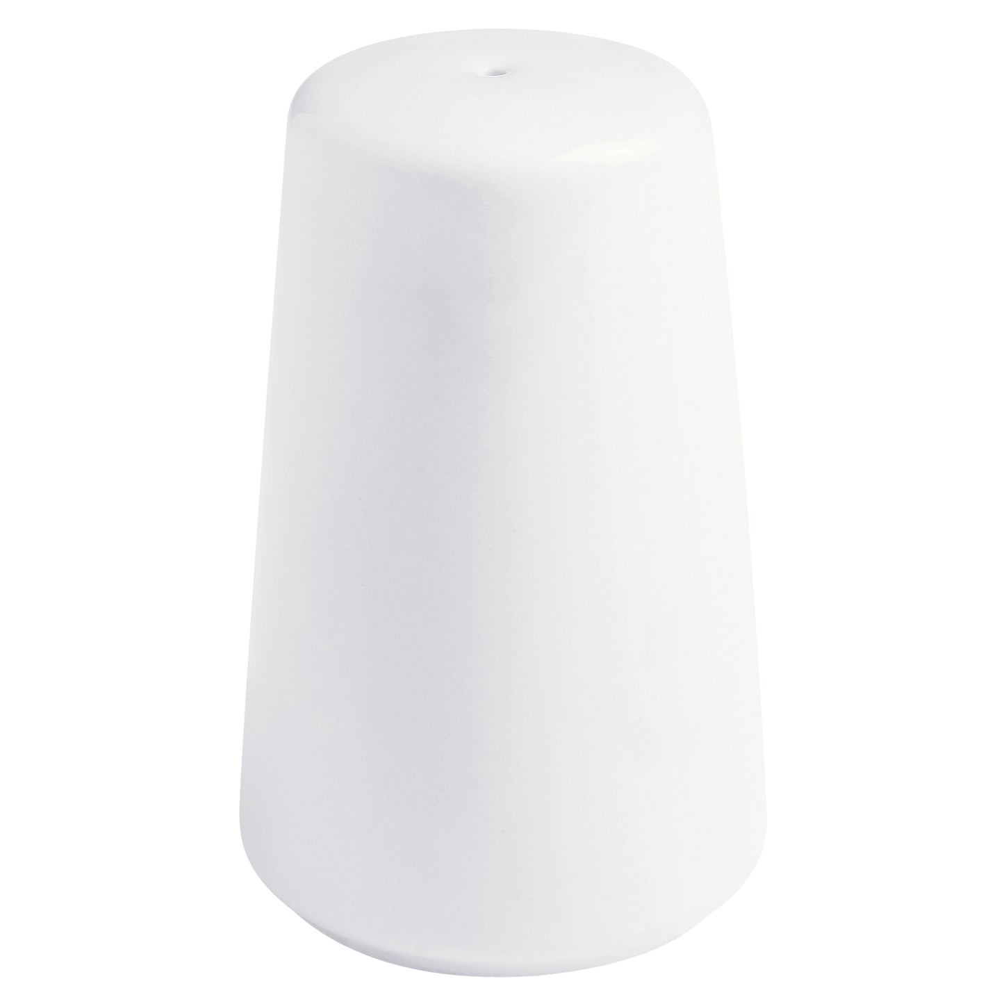 2.5 oz. Bright White Porcelain Pepper Shaker, 3 1/4" Tall, Corona Actualite (12 Pack)