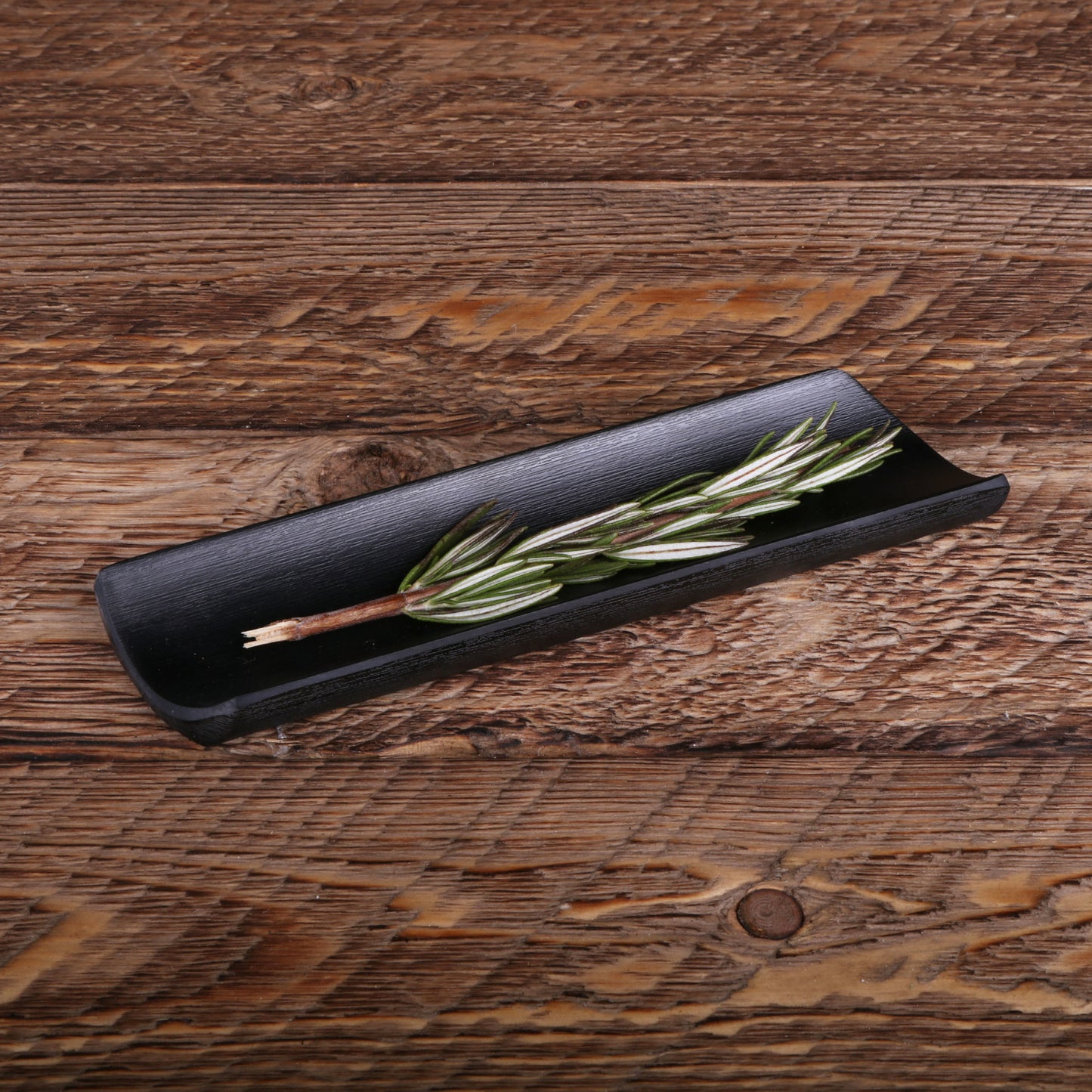 Melamine Towel Plate - Black