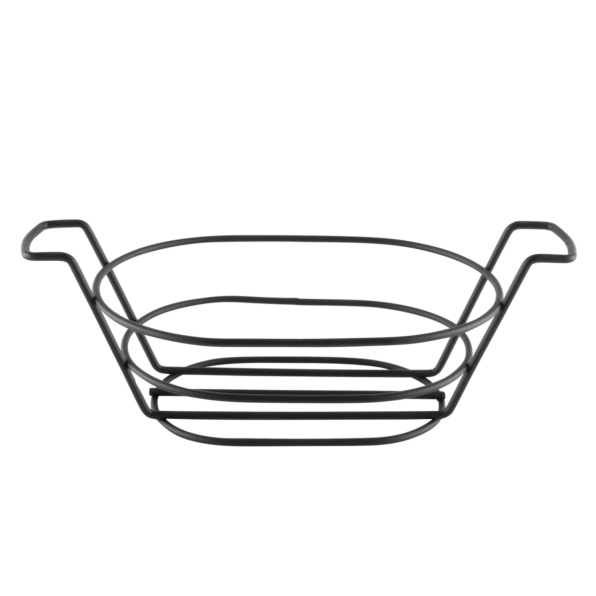 Oblong Metal Wire Basket With Handles