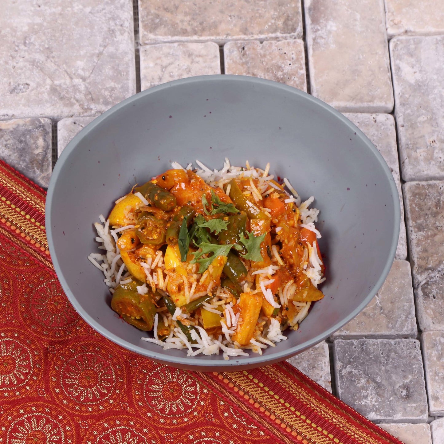 Melamine Round Bowl - Dark Gray w/ Speckle