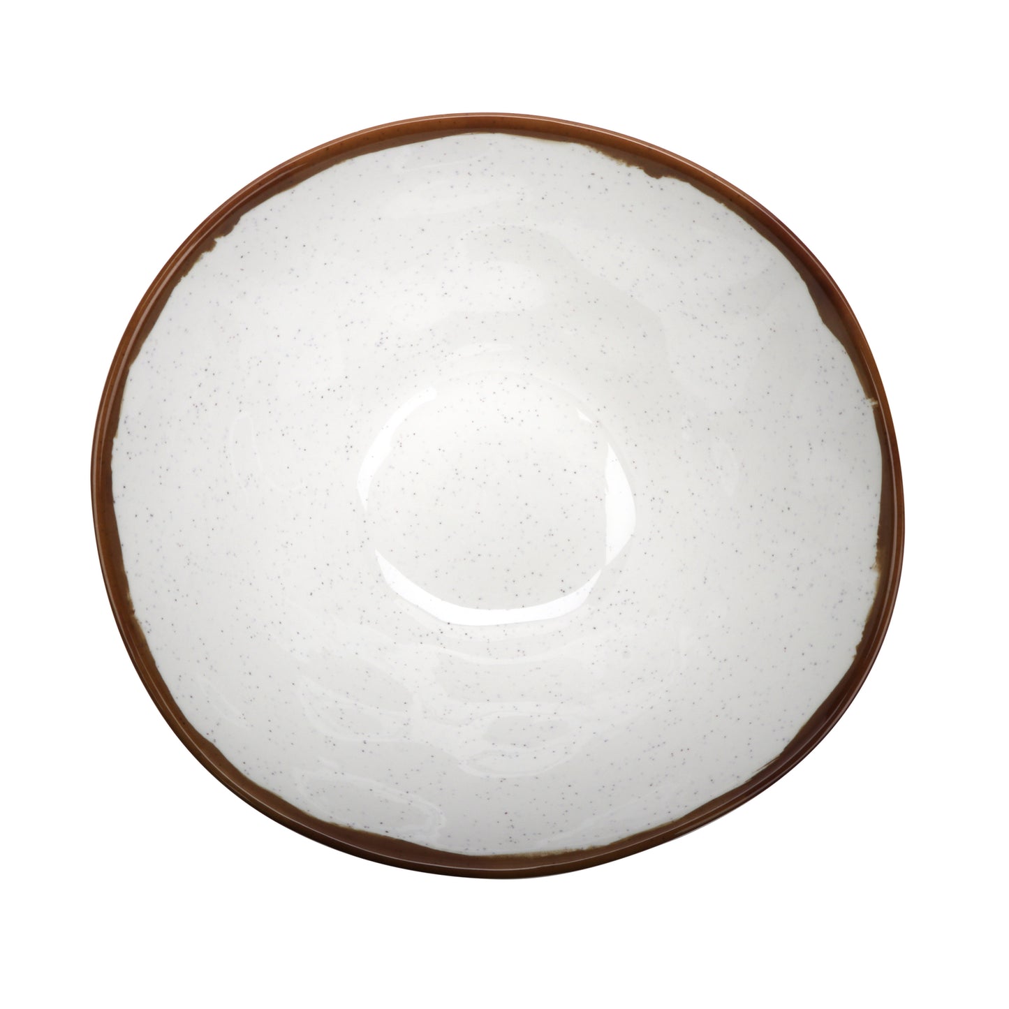 6 qt. Melamine, Round Large Display Bowl, (6.1 qt. rim-full), 13" Top Dia., 5.5" Deep, G.E.T. Rustic Mill