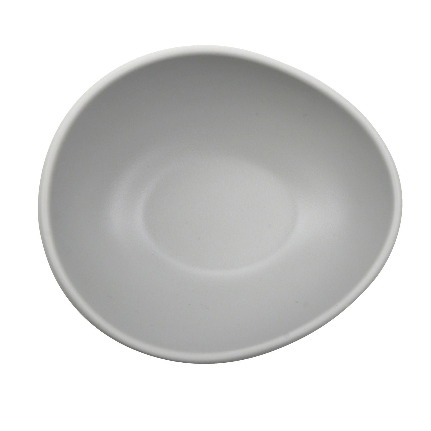 8 oz. Light Gray, Melamine, Small Side Dish/Soup Bowl, (12 oz. rim-full), 1.8" H, (2.1" Max H), 5.1" L x 4.4" W, G.E.T. Riverstone (12 Pack)