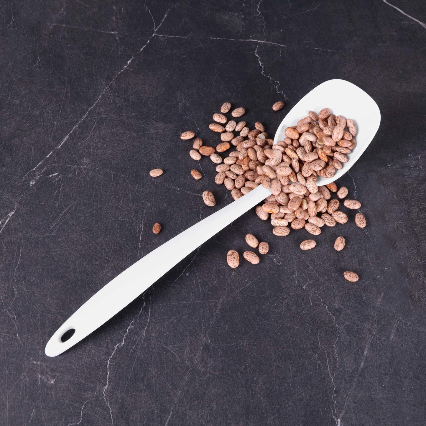 Melamine Solid Spoon - White