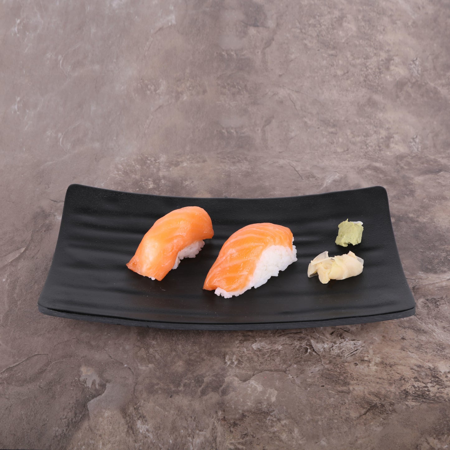 Melamine Rectangular Wave Tray - Black