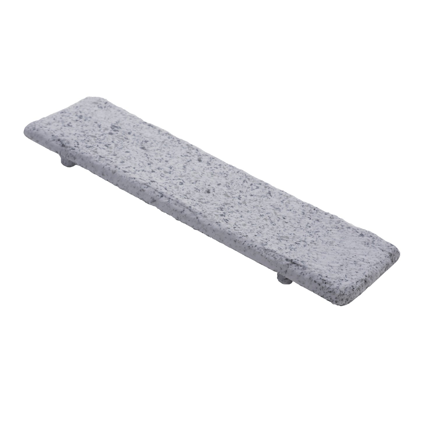 15.7" wonder terrazzo moonstone rectangle melamine tray, 15.7"L x 3.93"W x 1.2"H, GET, cheforward