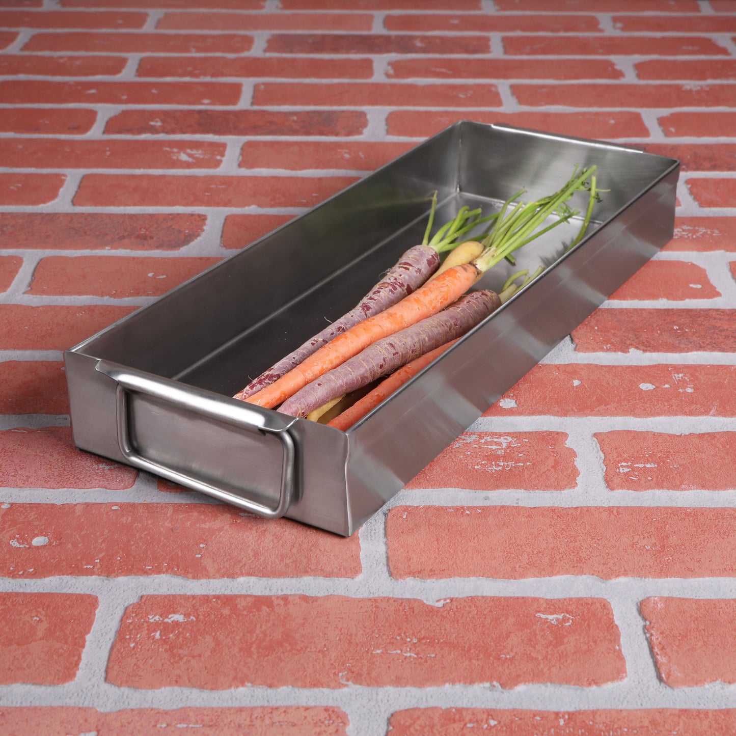 Rubbercoated Steel Stainless Steel Tray - Stainless Steel