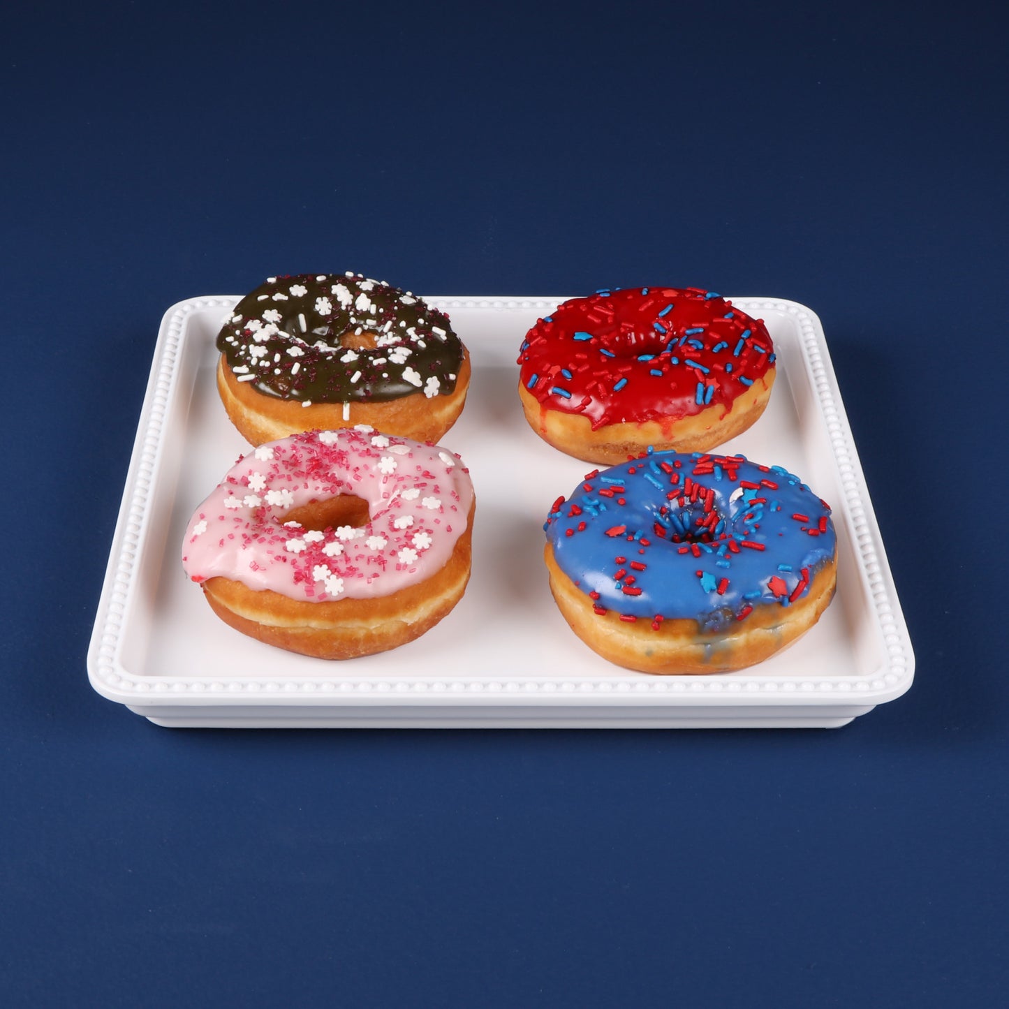 Melamine Square Tray - White