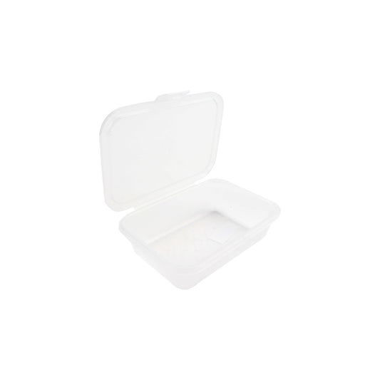 22 oz Hinged Lid Container 7.00" x 6.33" x 1.94" (650 ml). GET, Eco-Takeouts