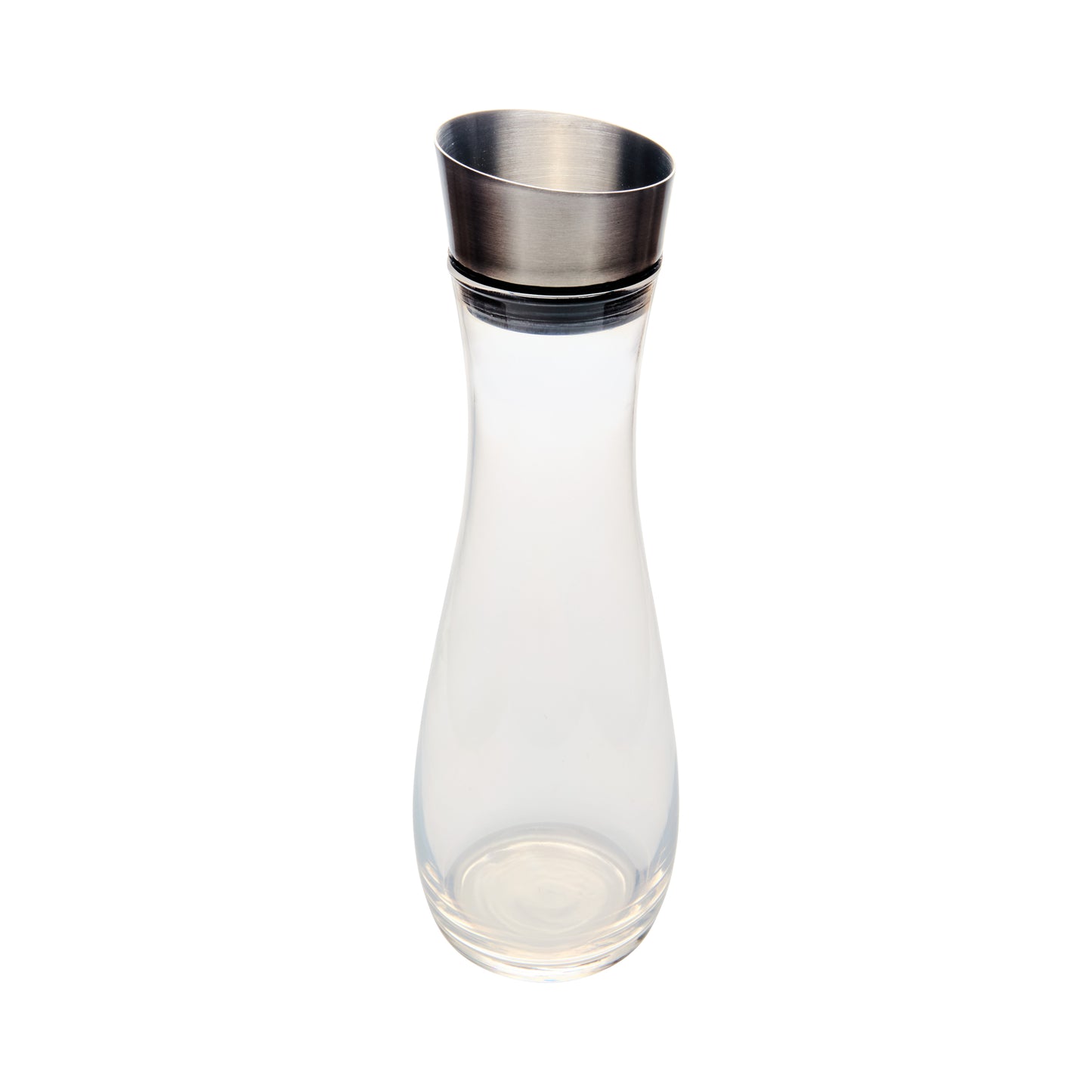 40 oz. (41 oz. rim-full), 4.5" Dia. Glass Decanter w/ Dripless Lid
