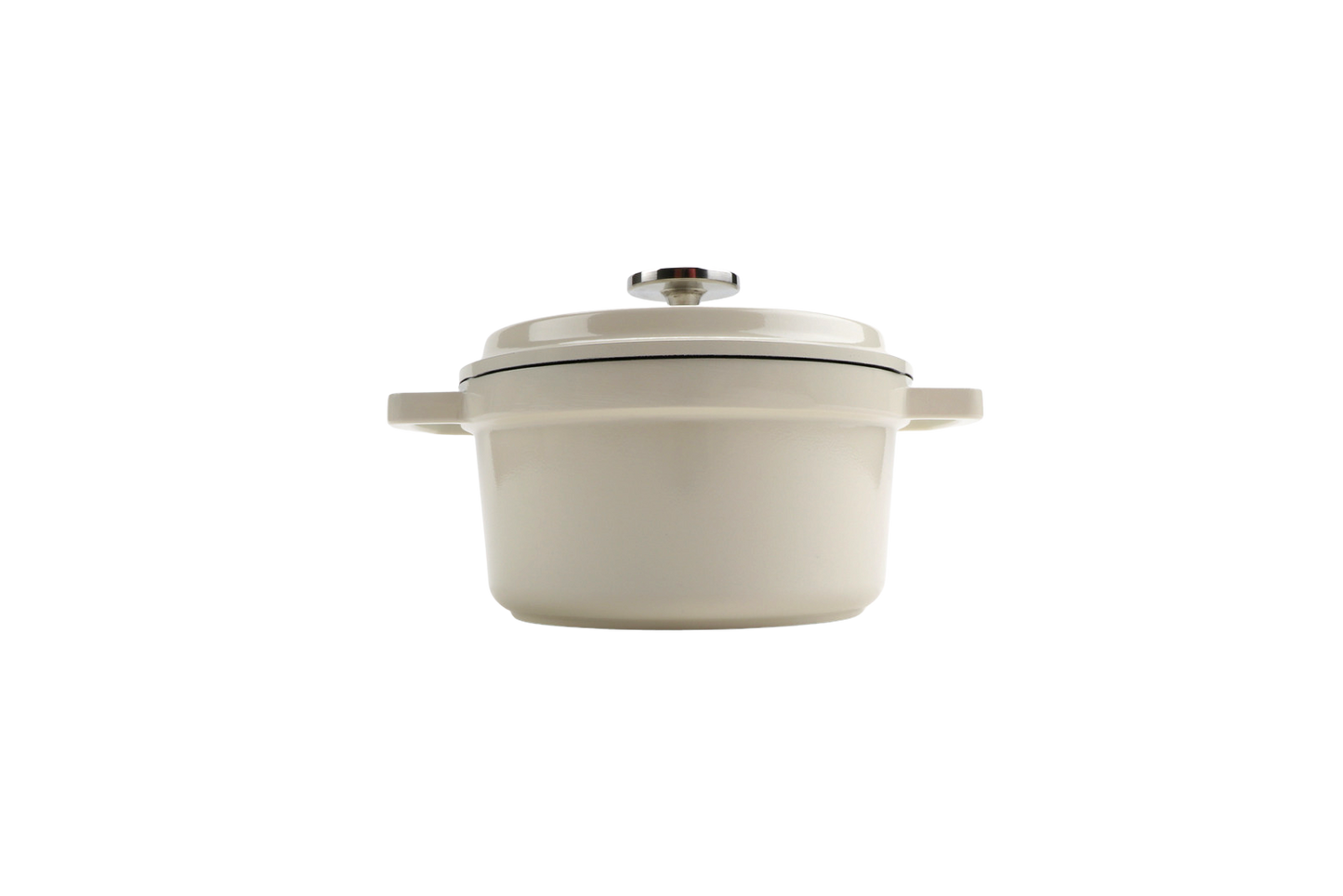 0.75 qt. (0.94 qt. Rim Full) 6" Induction Ready Round Dutch Oven w/ Lid, 2.86" Deep (Clear Coat)