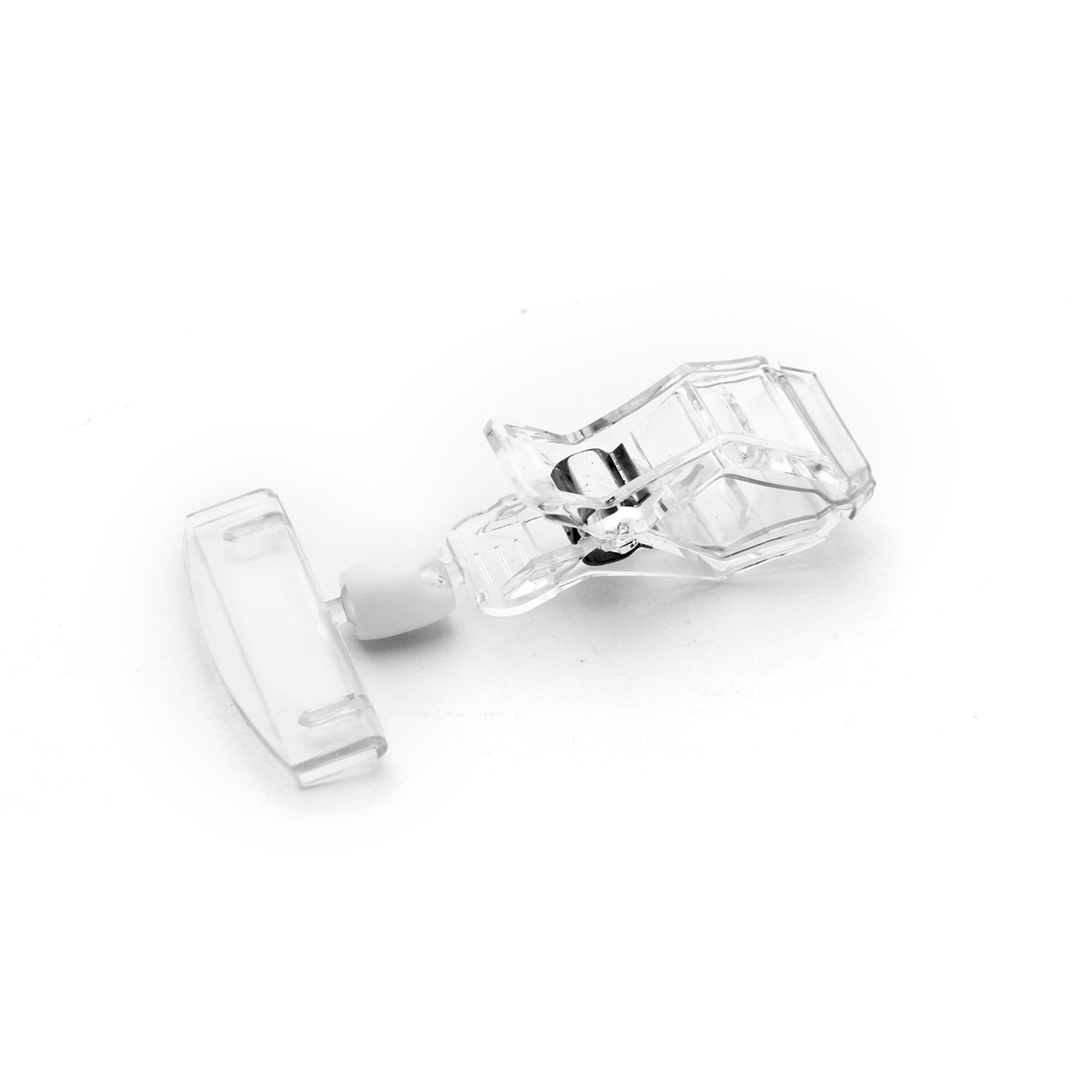 Polycarbonate Clip on Spring Sign Holder - Clear Polycarbonate