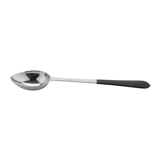 2oz. (1/4 cup), 11.75" Portion Control Solid Spoon s/Cool-Grop Silicone Handle