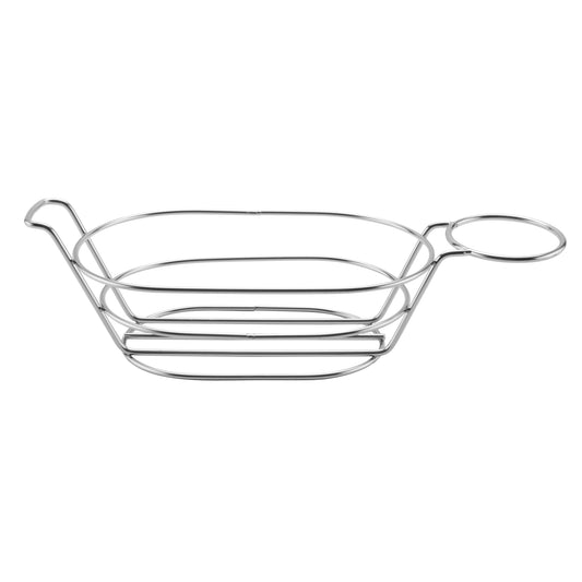 9" x 6" Oval Basket w/ Handle and 1 Holder, 3.5" Tall (Fits 4-84100, 4-84111, 4-84105, RM-203, S-620, F-625, ER-025)
