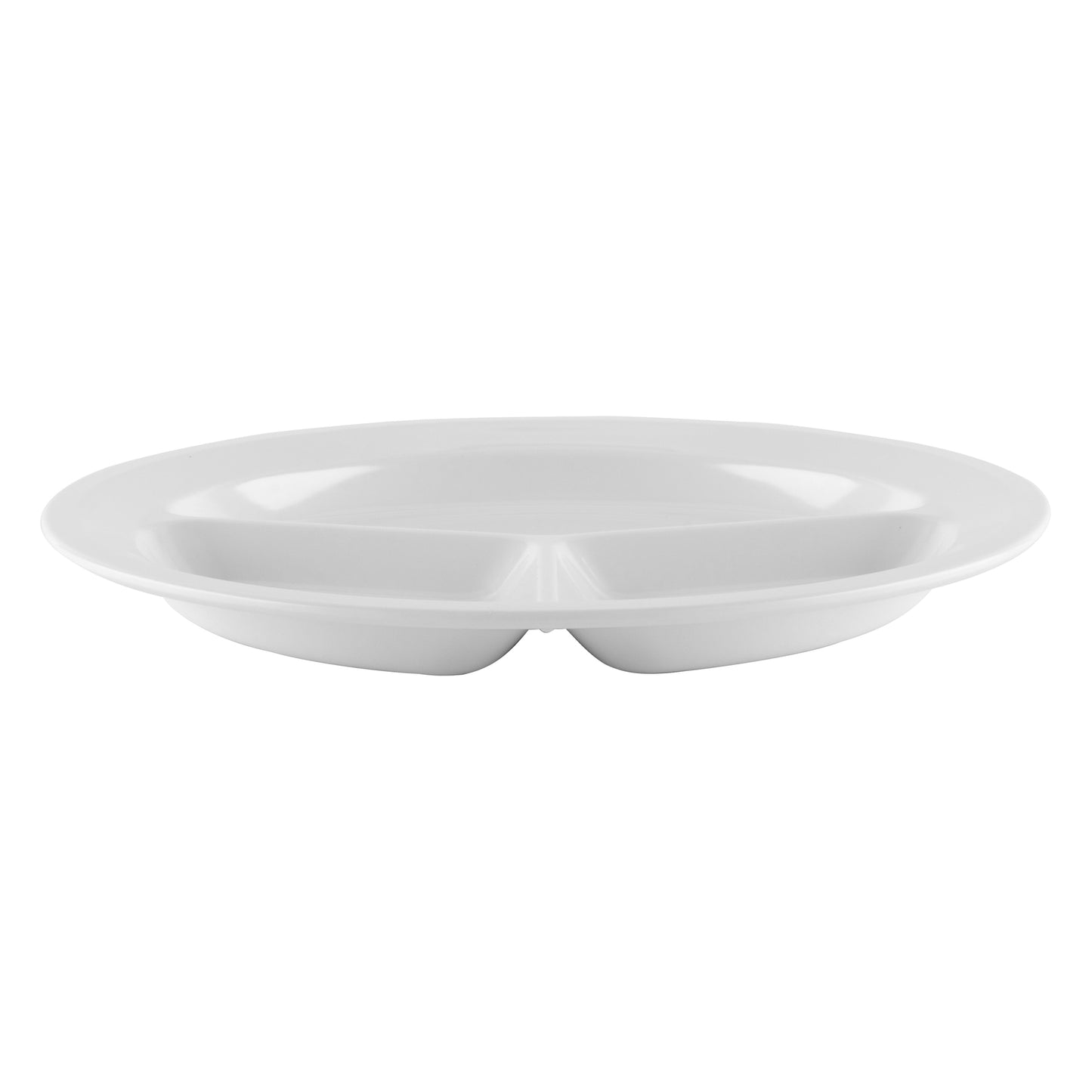 11" 3-Compartment Plate (12 Pack)