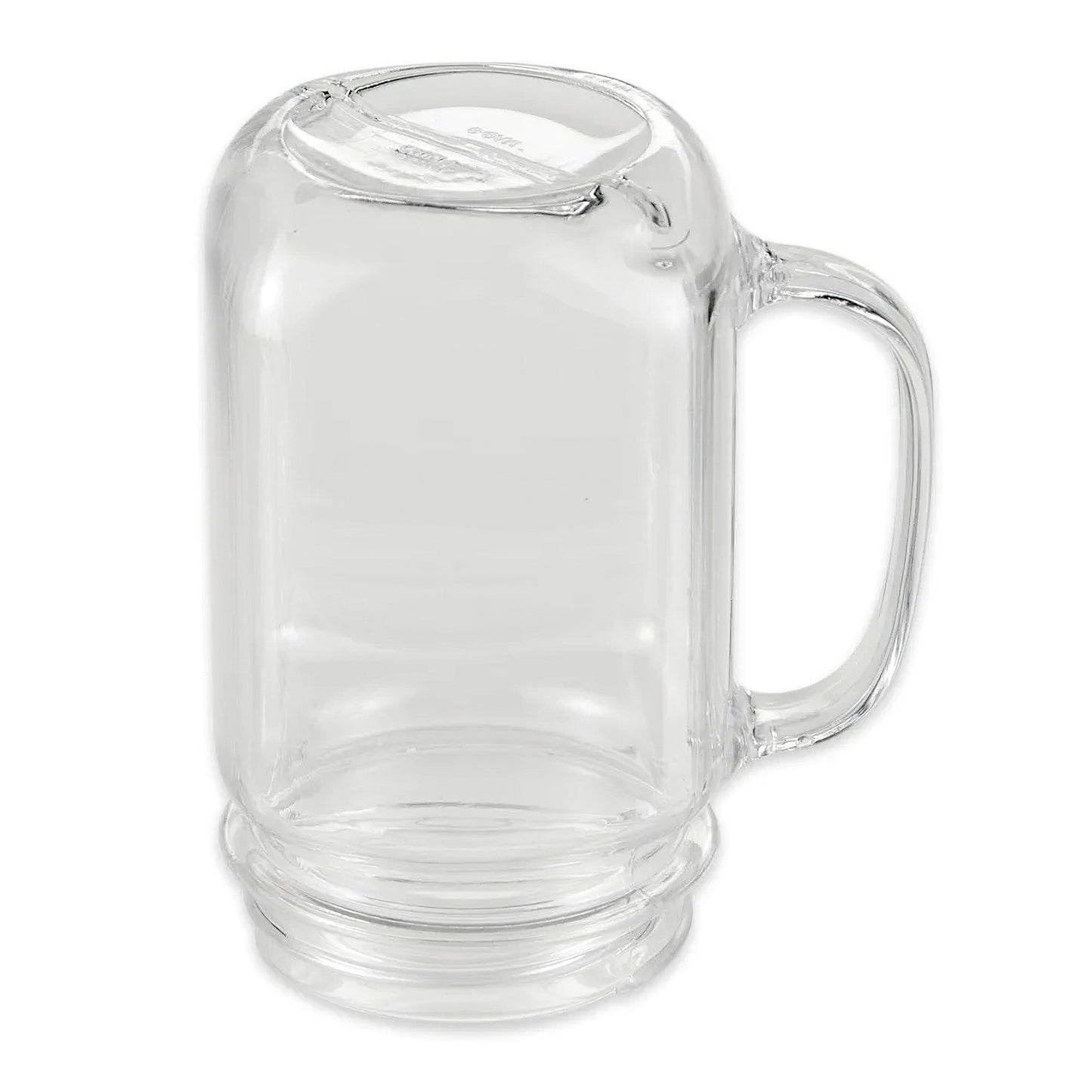 16 oz. (16.55 oz. Rim-Full), 3.25" (3.5" w/handle) Mason Jar, 5" Tall (12 Pack)