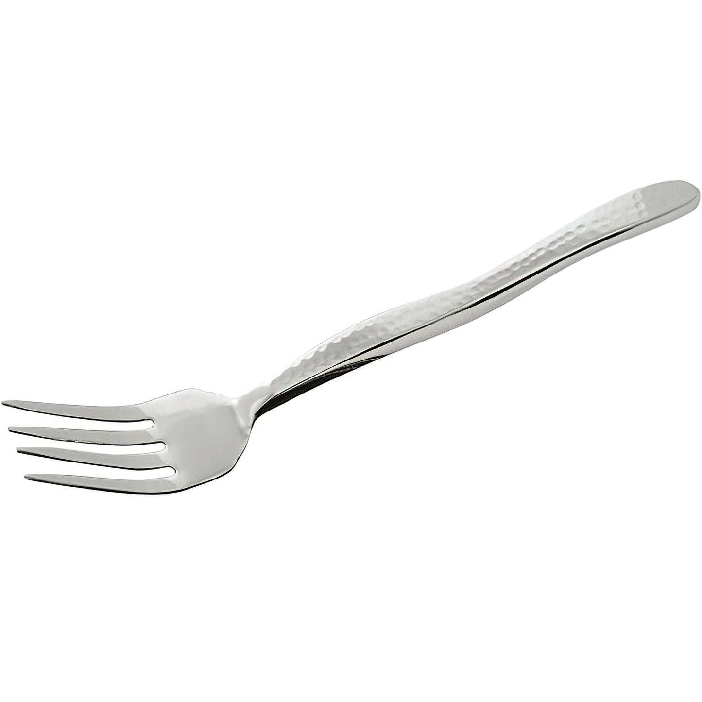 9.75" Stainless Steel 4-Tine Fork w/ Pounded Finish