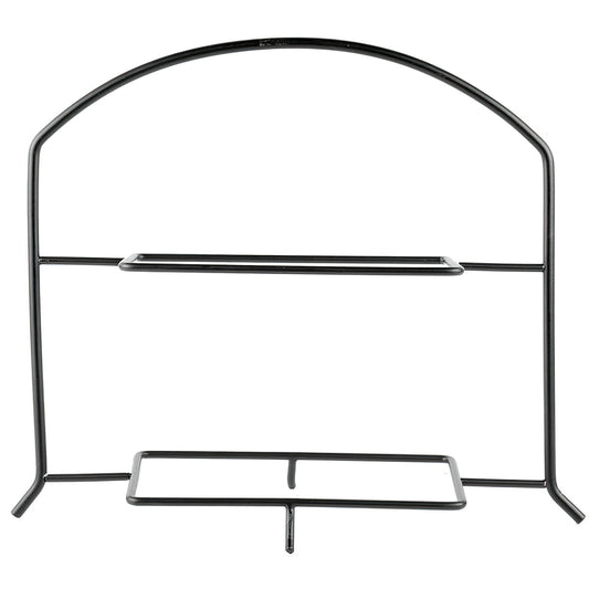 15" x 6" Black 2-Tier Table Riser, 13.5", tall (fits CD-1101, GL-REC12)