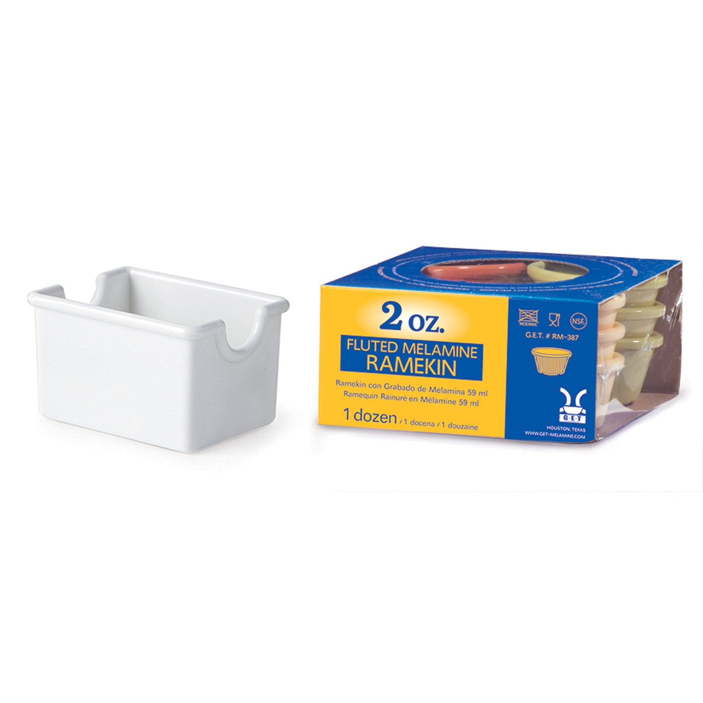 3.5" x 2.5" Plastic Sugar Caddy, 2" Deep. Special Packaging (12 Pack)
