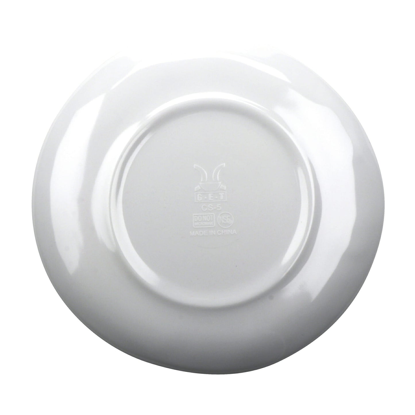 9" Melamine, Irregular Round Coupe Plate, G.E.T French Mill (12 Pack)