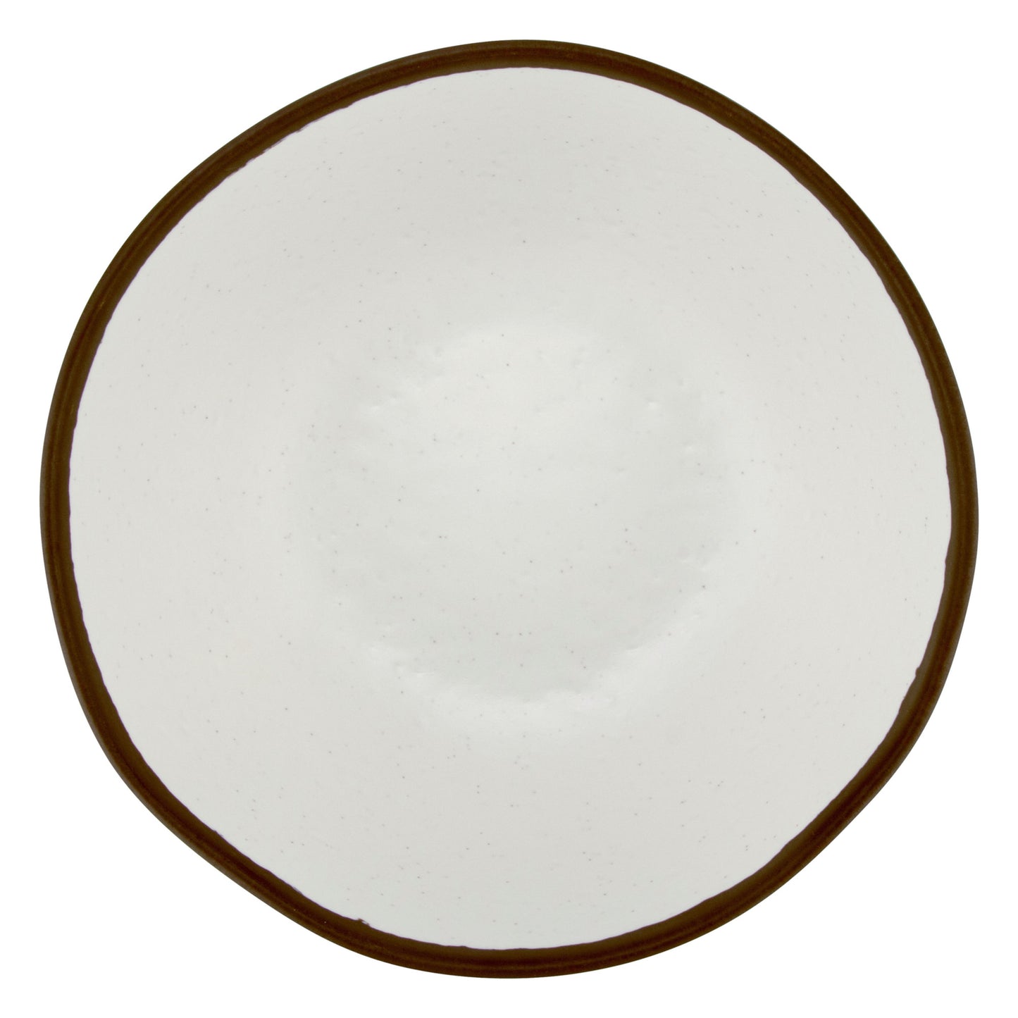 1 qt. Cream, Melamine, Large Salad Bowl, (1.2 qt. rim-full), 7" Top Dia., 2.5" Deep, G.E.T. Pottery Market Glazed (12 Pack)