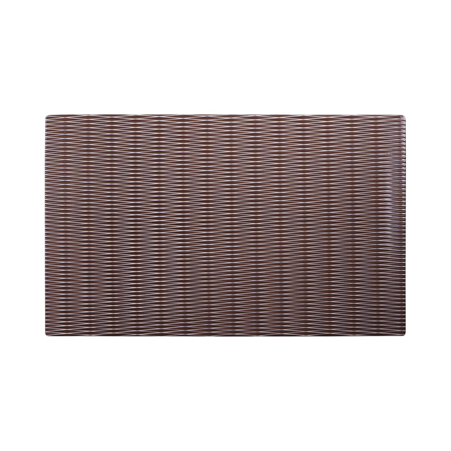 Melamine Rectangular Plate - White w/ Chocolate Decal