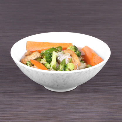 Melamine Round Bowl - Gray Marble