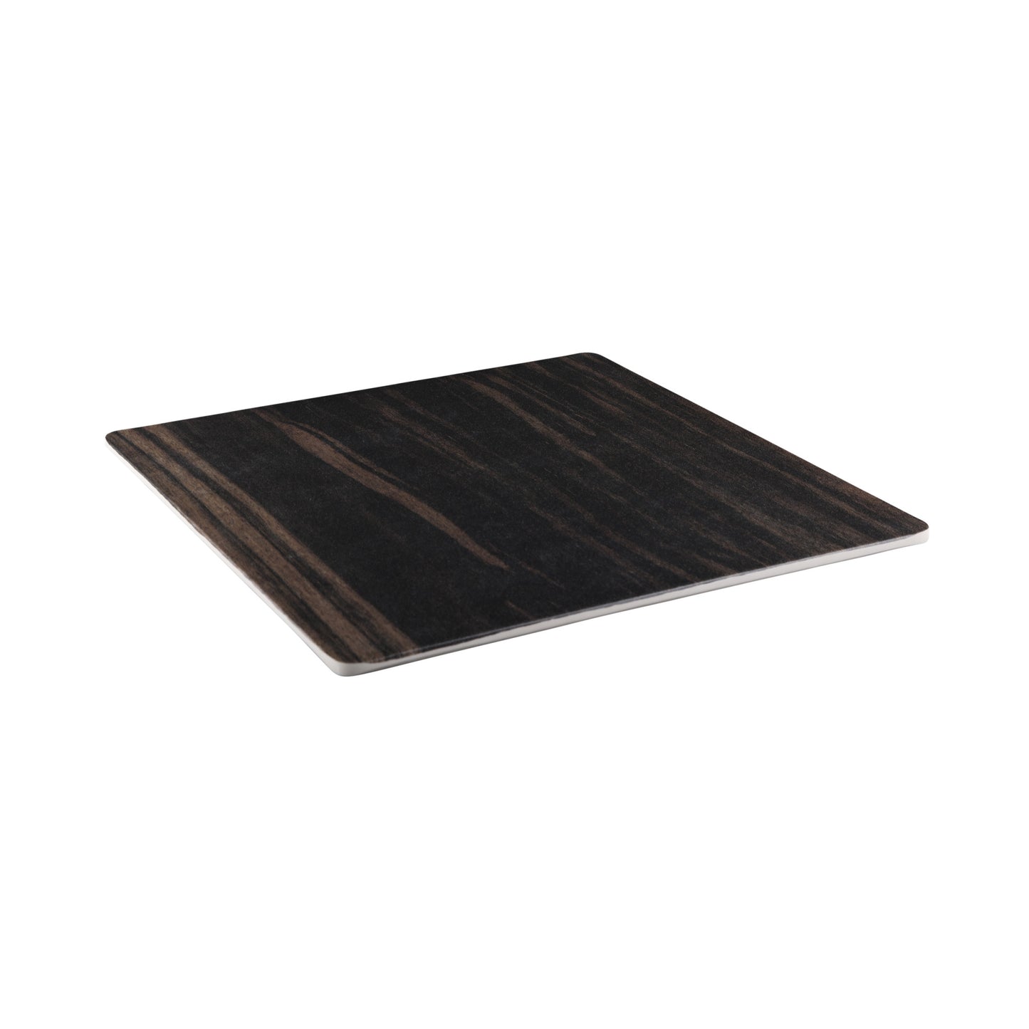 Melamine Square Faux Wood - Zebrawood