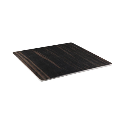 Melamine Square Faux Wood - Zebrawood