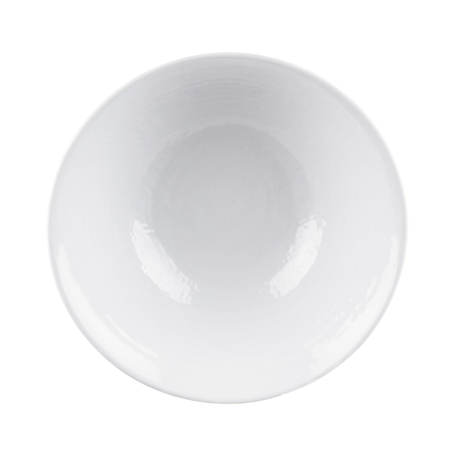 Melamine Bowl - White Matte Finish Outside/White Gloss Finish Inside