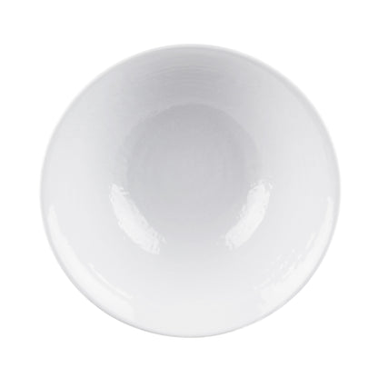 Melamine Bowl - White Matte Finish Outside/White Gloss Finish Inside