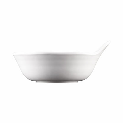 Melamine Bowl w/ Lip - White