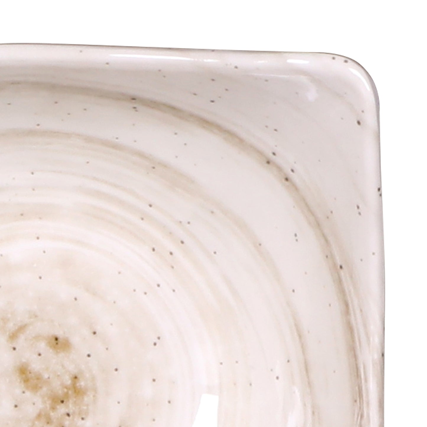 Melamine Square Bowl - Taupe Design