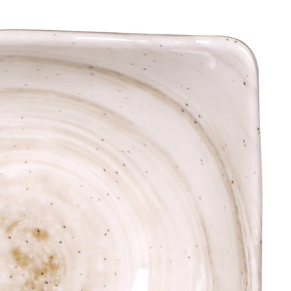 Melamine Square Bowl - Taupe Design