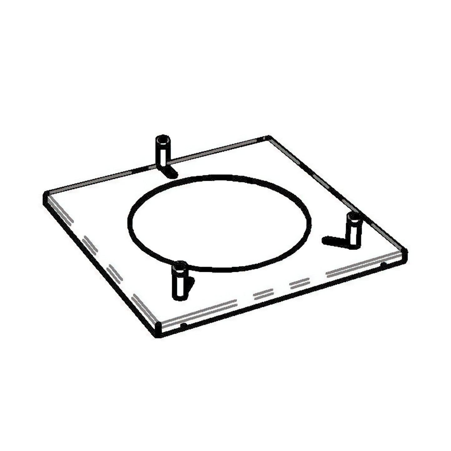 SPARE decoration plate for glass container