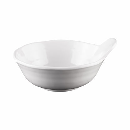 Melamine Bowl w/ Lip - White