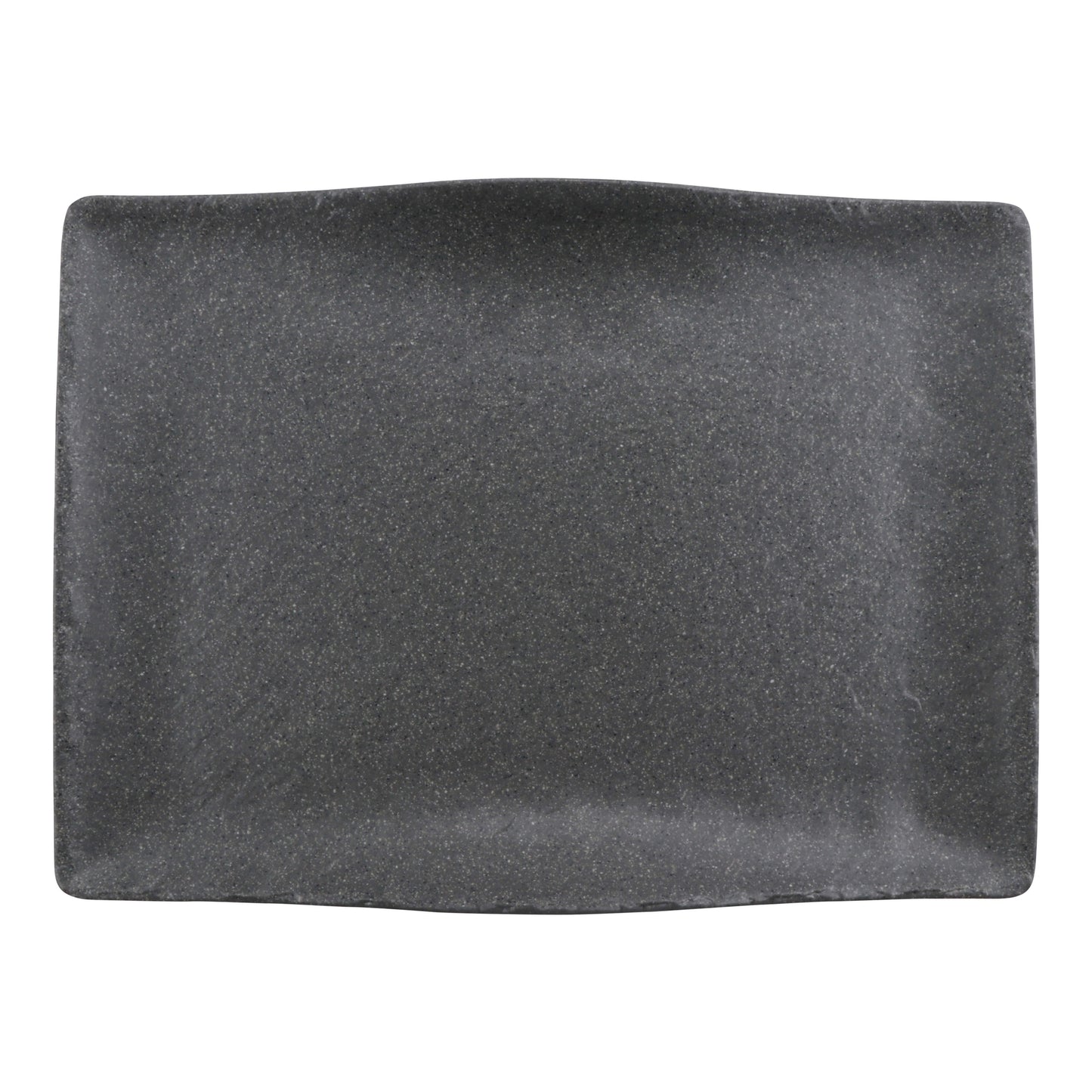 20" infuse stone grey rectangle melamine platter (large), 19.6"L x 14"W x 2"H, GET, cheforward