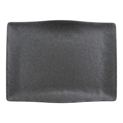 20" infuse stone grey rectangle melamine platter (large), 19.6"L x 14"W x 2"H, GET, cheforward