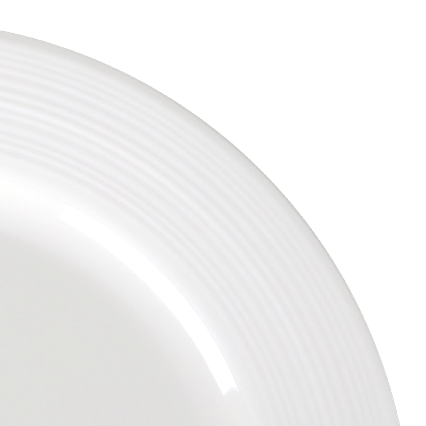 Melamine Round Plate - Cream Glaze