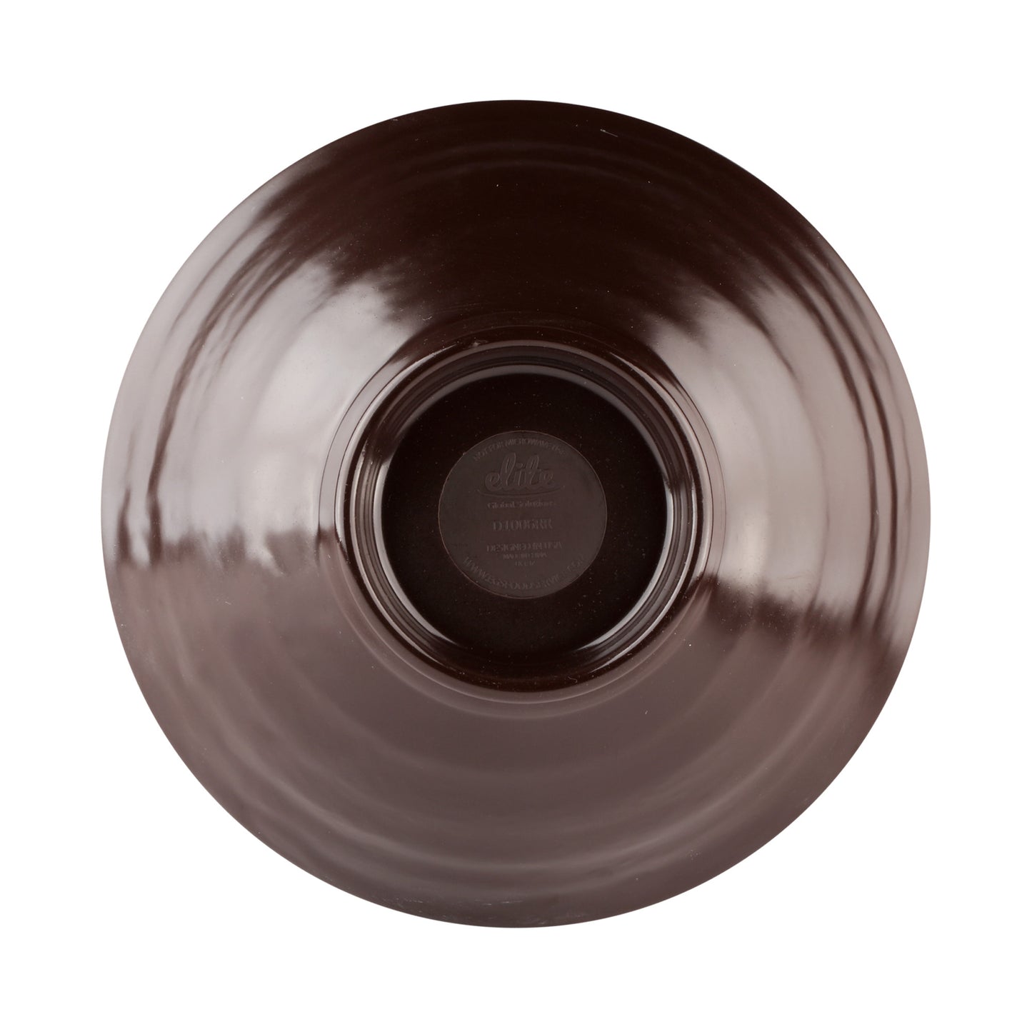 Melamine Bowl - Aubergine Matte Finish Outside/Abyss Gloss Finish Inside