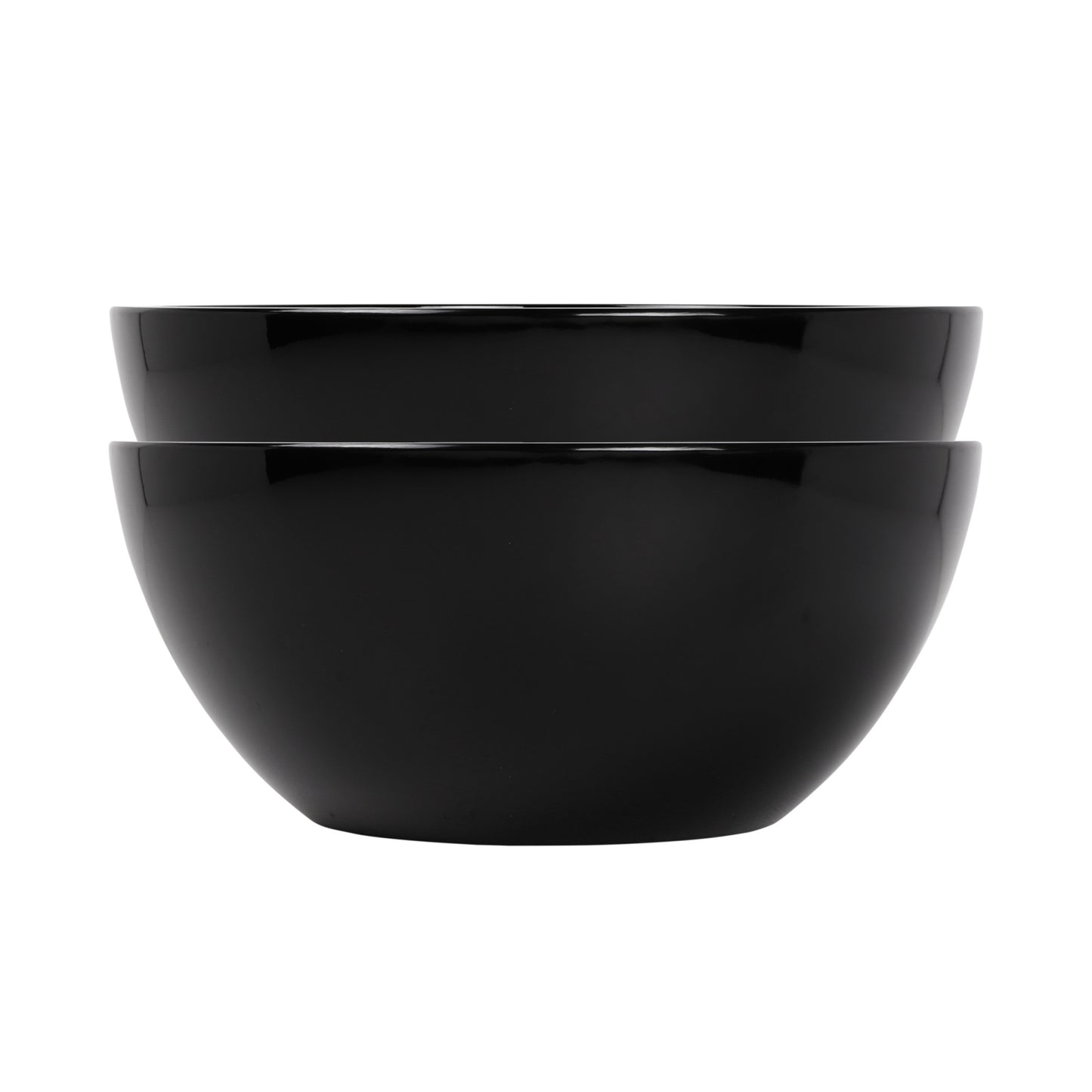 Melamine Round Bowl - Black