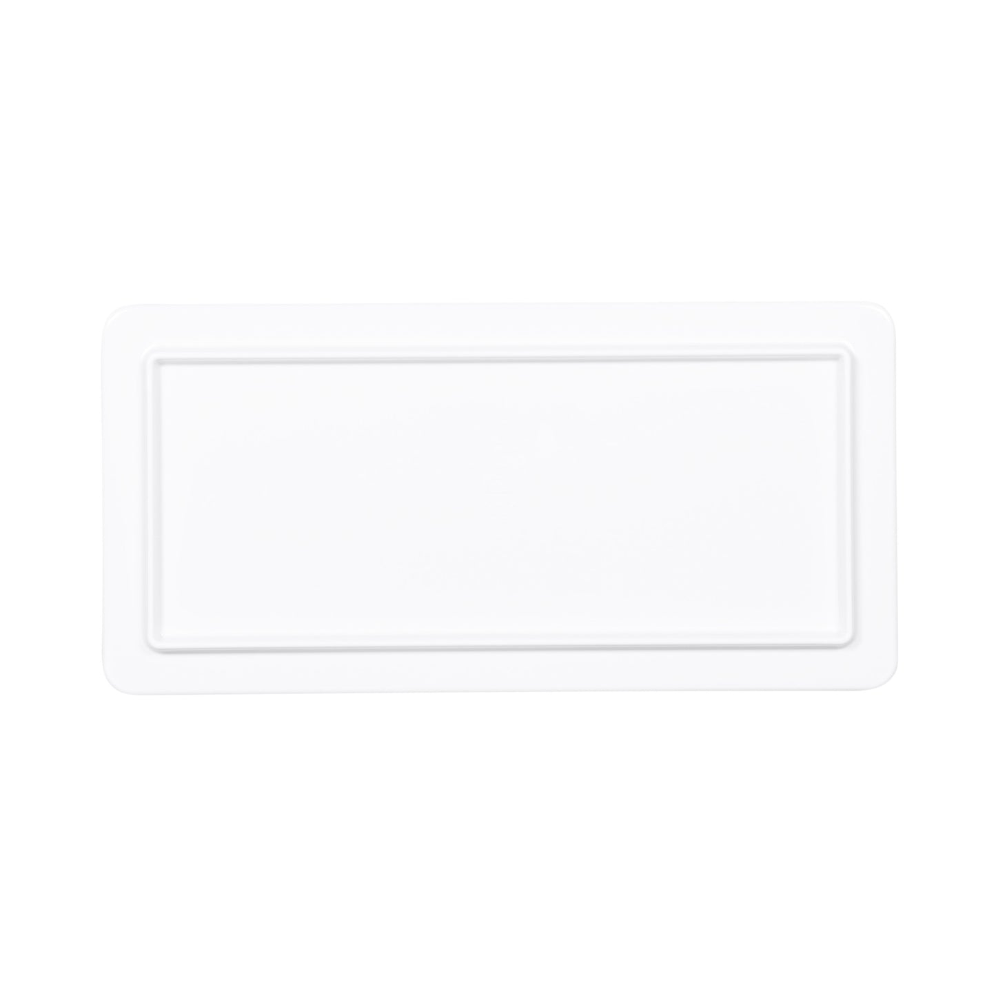 Melamine Rectangular Serving Tray - Alder Wood, Carrara Marble
