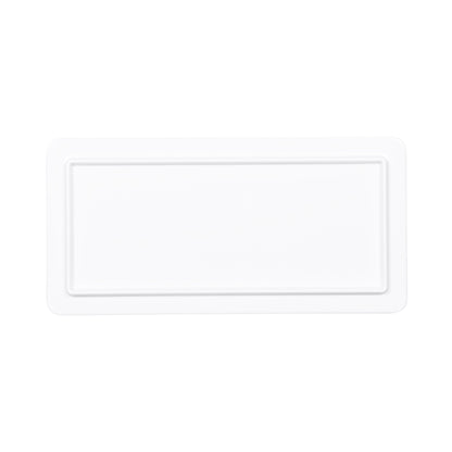 Melamine Rectangular Serving Tray - Alder Wood, Carrara Marble