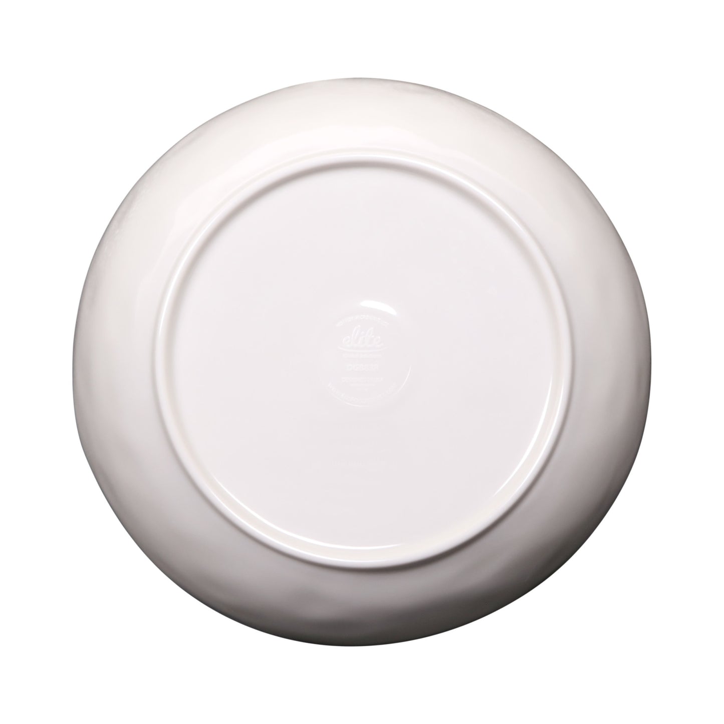 Melamine Irregular Round Bowl - Cream Glaze