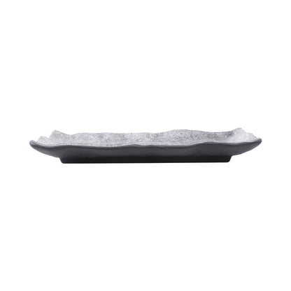 Melamine Rectangular Plate - Coal