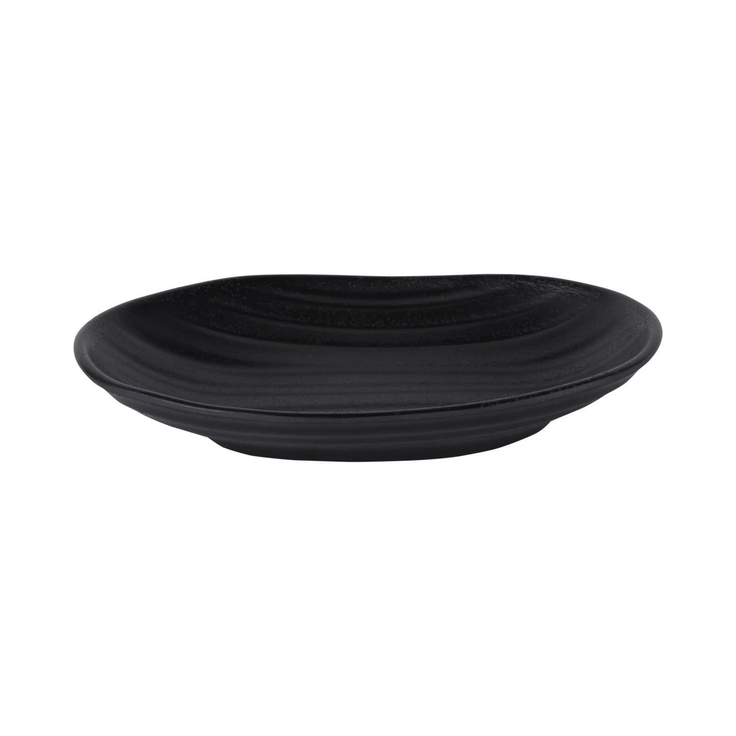 Melamine Deep Oval Plate - Black