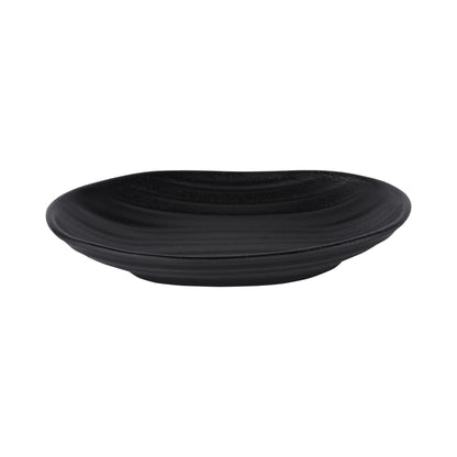 Melamine Deep Oval Plate - Black