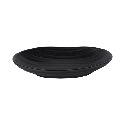 Melamine Deep Oval Plate - Black