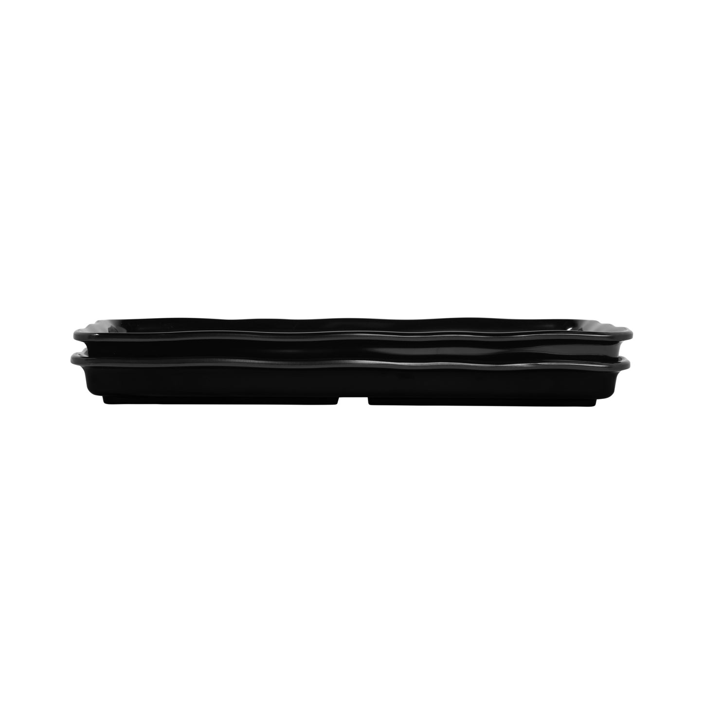 Melamine Rectangular Organic Tray - Black