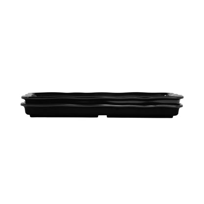 Melamine Rectangular Organic Tray - Black